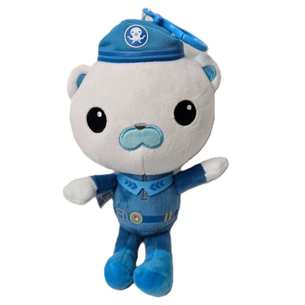 Octonauts Barnacles Plush Toy Polar Bear Stuffed Animal Backpack Bag Clip Soft